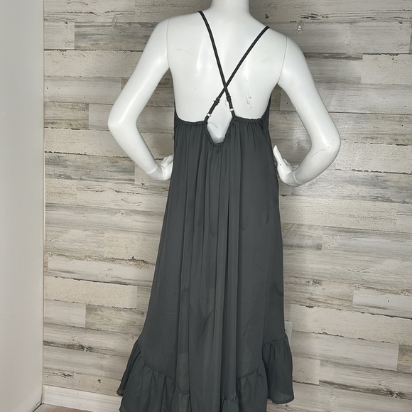 Sheer gray high low dress - Picture 5 of 8